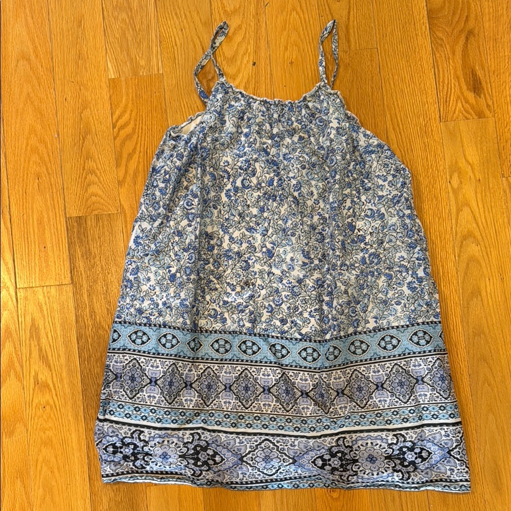 GAP Kids Blue and White Floral Dress